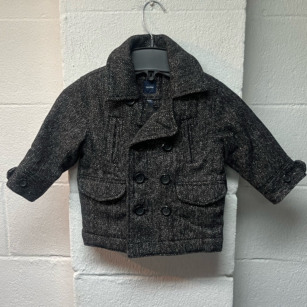 Baby Gap Kids Double-Breasted Gray Jacket